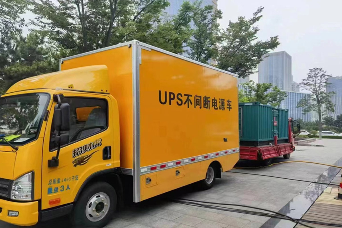 思明发电机租赁施工现场